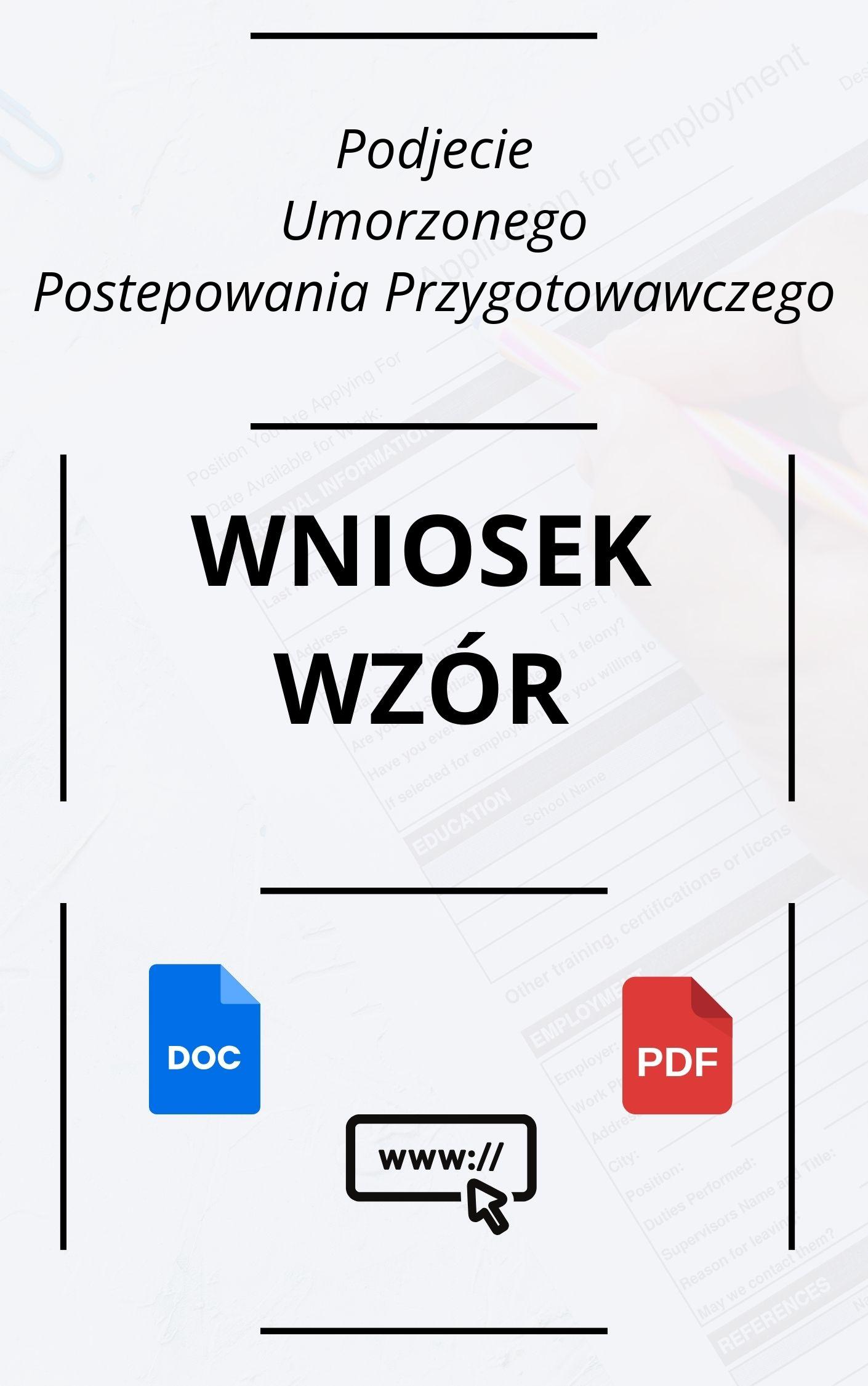 Wniosek O Podjęcie Umorzonego Postępowania Przygotowawczego