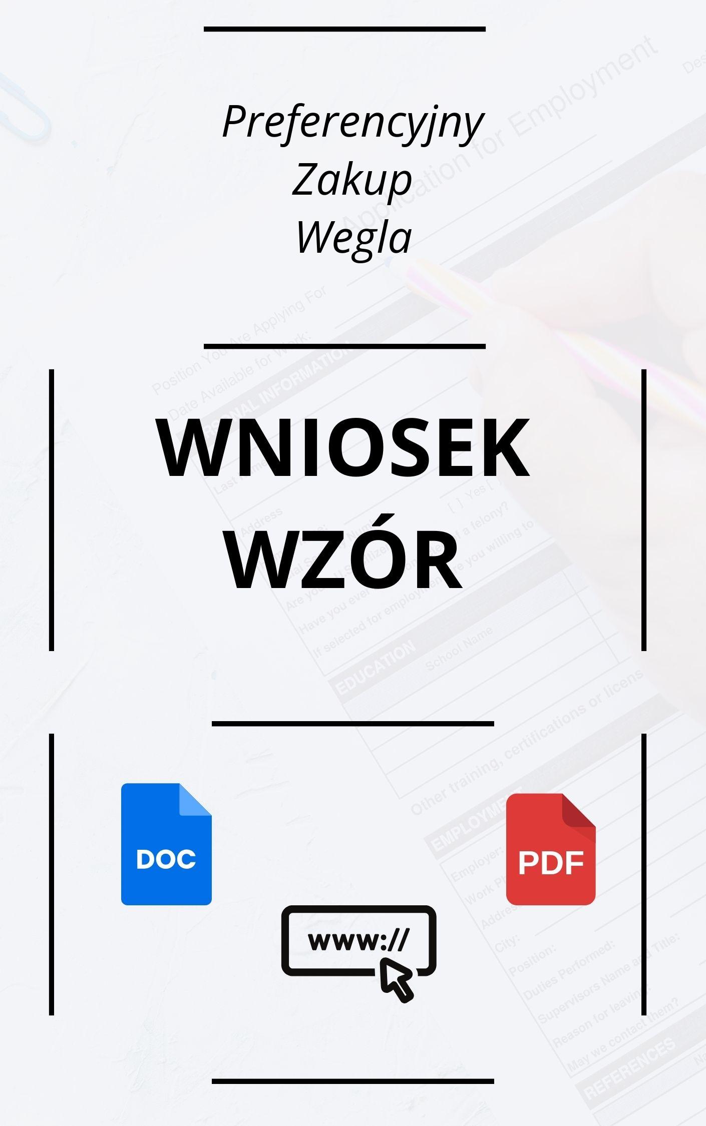 Wniosek O Preferencyjny Zakup Węgla