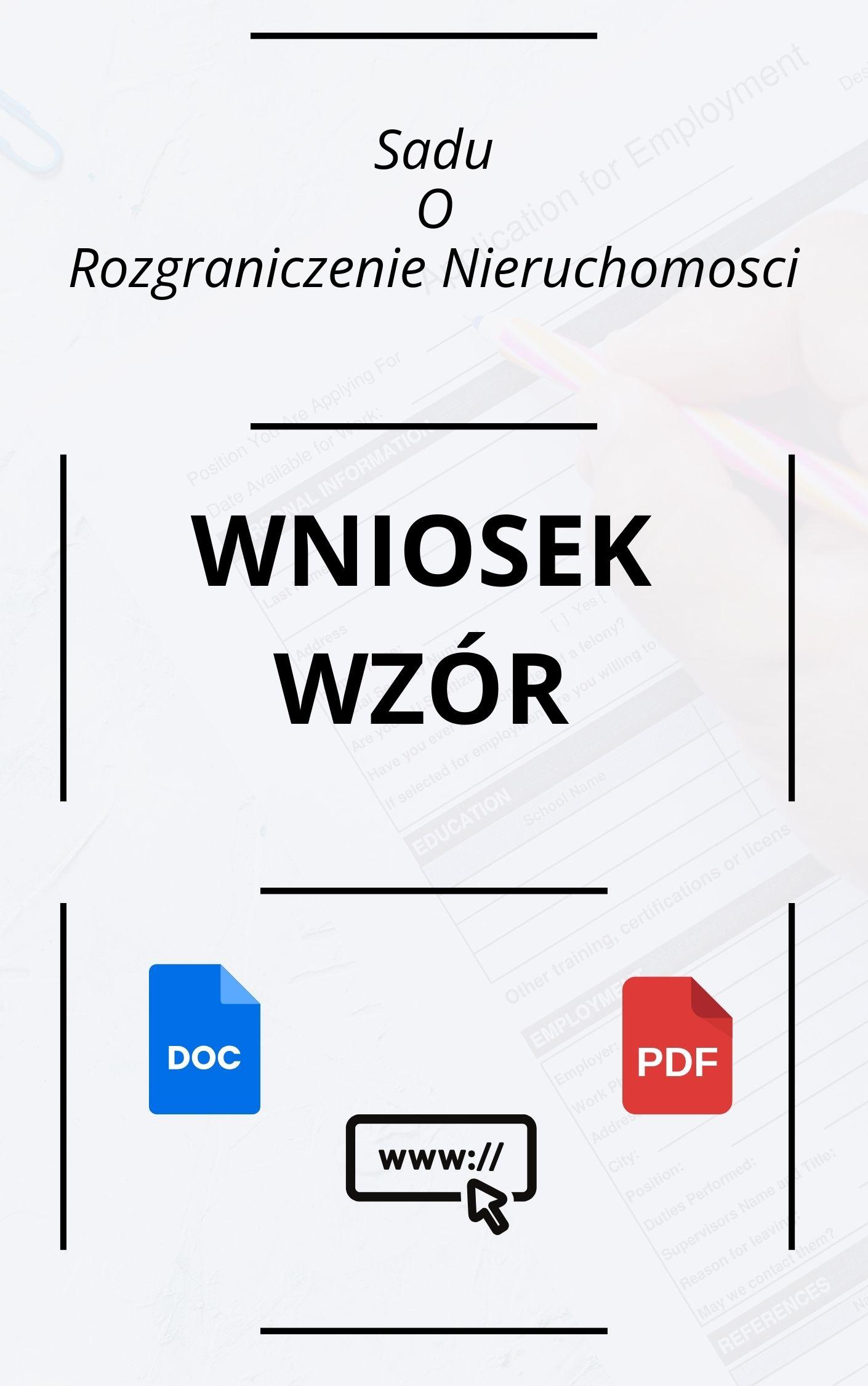 Wniosek Do Sądu O Rozgraniczenie Nieruchomości