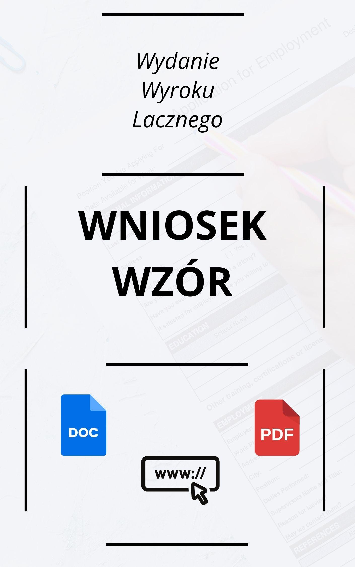 Wniosek O Wydanie Wyroku Łącznego