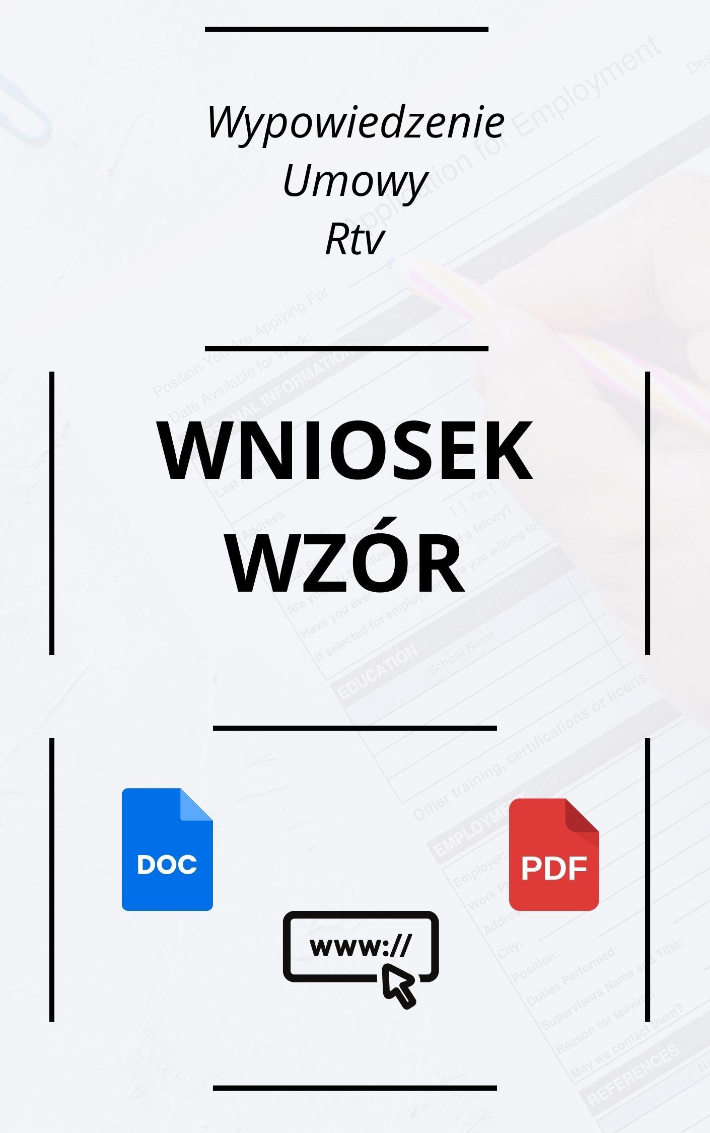 Wniosek O Wypowiedzenie Umowy Rtv